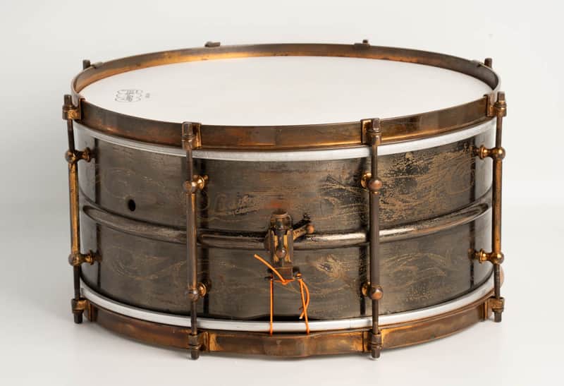 Ludwig Rare!! 1926-31' Ludwig Deluxe Scroll Engraved Snare Drum / Black Beauty 14"×6.5" image 1