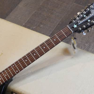 Danelectro Teardrop Bellzouki 7010 2 Pickup Electric Guitar Black Space + HSC image 7