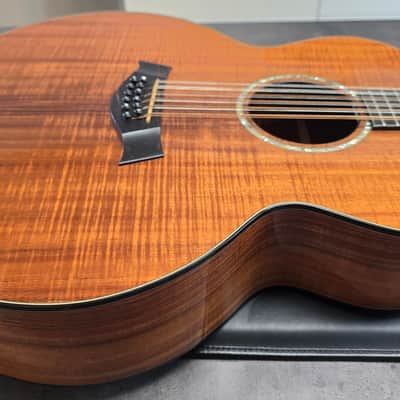 Taylor K-65 12 String 1 of 1 CUSTOM SHOP BTO Built-To-Order Left Hand LH Lefty Handed Presentation Flame Hawaiian Koa Masterbuilt Master Luthier Signed USA Built K65 American Jumbo Acoustic Guitar CASE QUEEN TIME CAPSULE! image 14