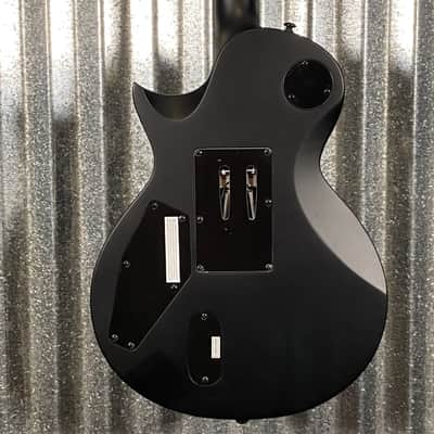 ESP LTD EC-1000 FR Floyd Rose Black Satin EMG Guitar & Case #1888 Used image 9