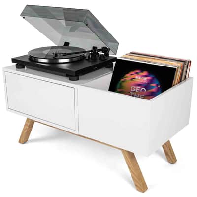 Glorious Turntable Lowboard - White image 1