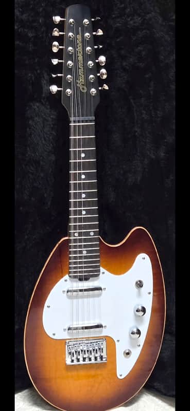 Hammertone 12-String Electric Guitar #1072 2000 Tobacco Sunburst Offset Body w/ Gig Bag image 1