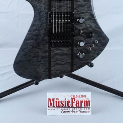 BC Rich Mockingbird ST Electric Guitar with Floyd Rose Satin Black Duncan Design image 2