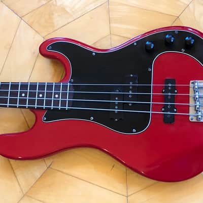 VINTAGE Dean Jammer III Red Bass Guitar, 1980s, Made In Korea, 34" Scale, 2 Pu's image 2