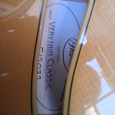 2003 Höfner Hofner Verythin Very Thin Classic handmade in Germany natural image 11