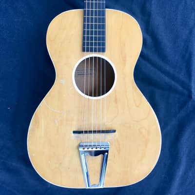 Vintage Chris "Adjustomatic" Parlor Guitar, Natural, 1945 image 2