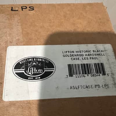 Gibson Lifton Historic Black Goldenrod Hardshell Case Les Paul image 8