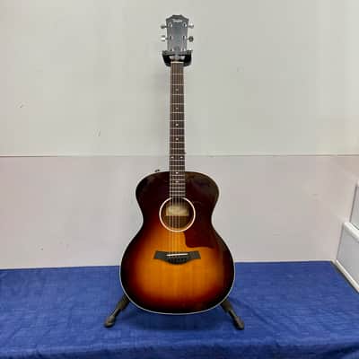 Used Taylor 214e-SB DLX Grand Auditorium Acoustic Electric Guitar Tobacco Sunburst with Case 2018 image 2