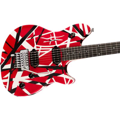 EVH Wolfgang Special Striped Series - Red Black and White image 2