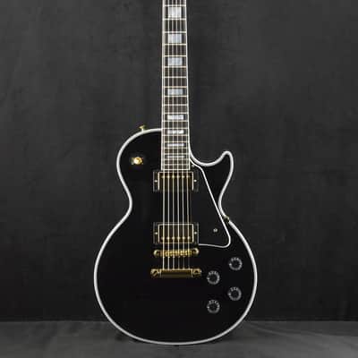 Gibson Custom Shop Les Paul Custom w/ Ebony Fingerboard Gloss Ebony image 2
