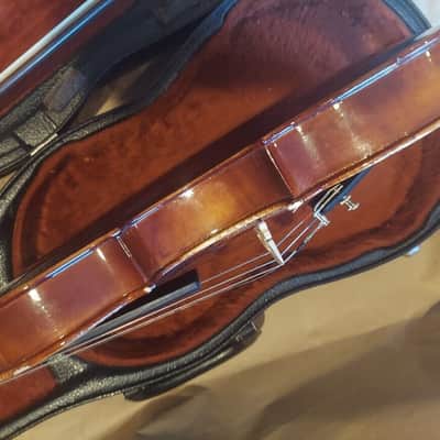 Josef Lorenz Luby (Schonbach) 4/4 Violin, Czech, Glasser bow. Very Good Cond image 7