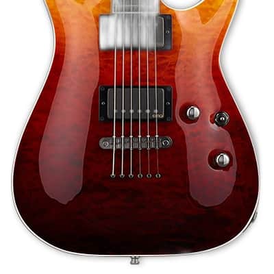 ESP E-II Horizon NT-II Tiger Eye Amber Fade Electric Guitar w/Case B-Stock image 1
