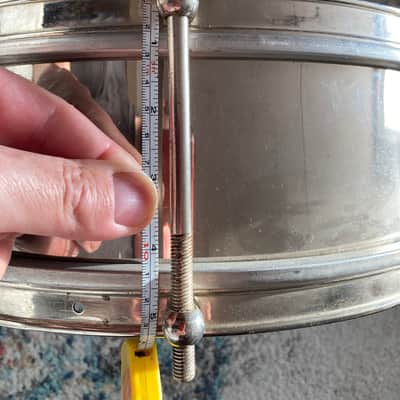 Vintage 1960-1970 Stowasser Wien handcrafted steel Sonor clone concert marching snare drum 14x4” w/ case jazz image 13