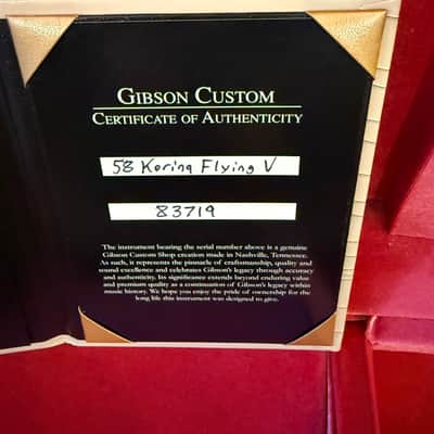 Gibson Custom Shop '58 Korina Flying V Reissue 2023--Pelham Blue--Dead Mint image 12