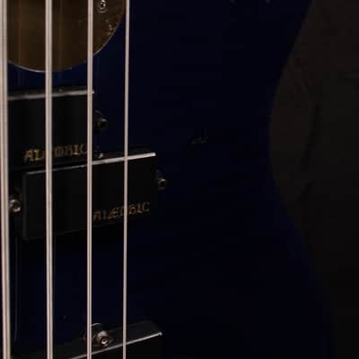 Alembic Elan 4-String PJ Bass 1989 - Royal Blue Gloss image 3