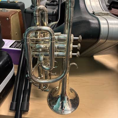 Andreas Eastman ETR420 1980s Student Trumpet - Silver finish image 2