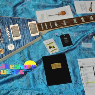 Gibson NAMM Flying V  Custom Shop From Japan 2017 Trans Blue image 2