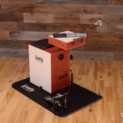 Loota Performer Drum Kit Bundle, Wild Cherry, With Right Foot Pedal image 2