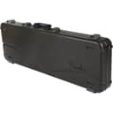 Fender Deluxe Molded ABS Left-Handed P/J Bass Guitar Case Regular Black Gray/Silver
