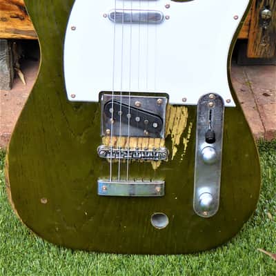 DY Guitars Francis Rossi / Status Quo tribute green relic tele body PRE-BUILD ORDER image 1