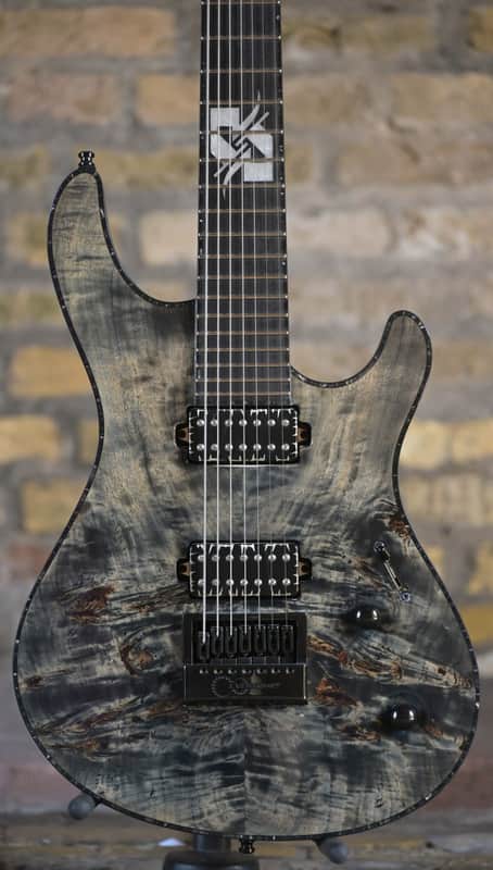 Mayones Regius 7 4-Evertune - Ruud Jolie Spec Custom - Trans Graphite image 1
