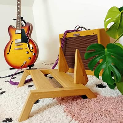 Lakefront Natural Amp Stand: Handmade Solid Wood Guitar Amplifier Stand 2025 - Clear hardwax oil image 3