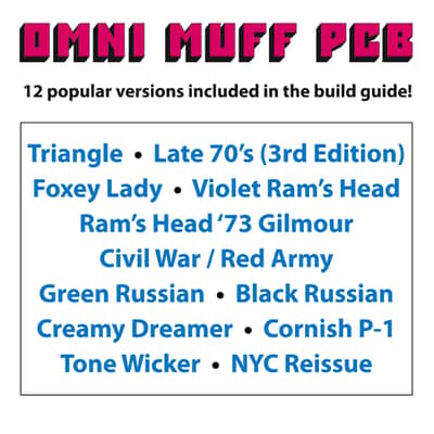 Omni Muff PCB - Build any transistor-based Big Muff you desire! image 3