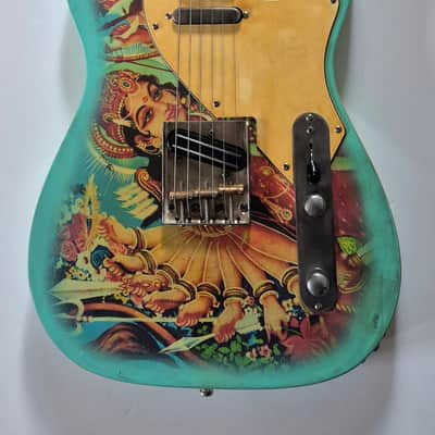 Custom Tele Style guitar,  Nitro, Aged, Alder, double Binding image 3
