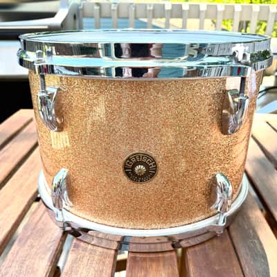 Early 60’s Gretsch Round Badge “Progressive Jazz” Kit 20/12/14 Champagne Sparkle All Original image 17