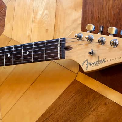 2001 Fender USA Lone Star American HSS Stratocaster Electric Guitar Ocean Turquoise Fender Padded case image 11