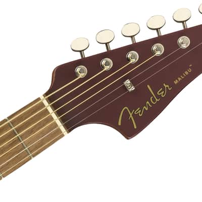 Fender Malibu Player Acoustic-Electric Guitar - Burgundy Satin image 6