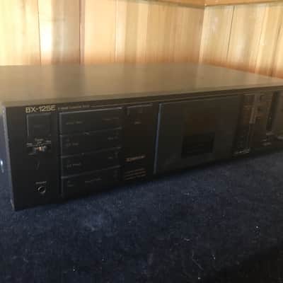 Nakamichi BX-125E Stereo two head Cassette Deck Black with 220V euro power plug for parts/repair image 2