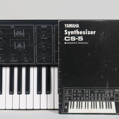 Yamaha CS-5 analog synthesizer + filter in mod + original owner's manual