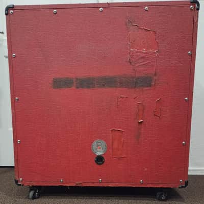 1976 Marshall Rare Red Straight B Checkerboard Cabinet Black Backs image 2