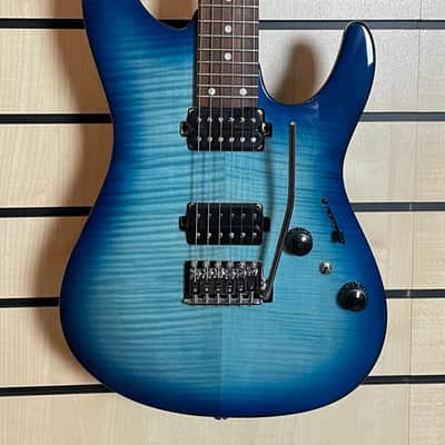 Ibanez AZ24S1F-TXB AZ Standard Transparent Turquoise Burst Electric Guitar image 2