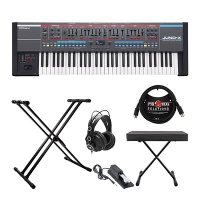 Roland Juno-X Programmable Polyphonic Keyboard Synthesizer with Accessories