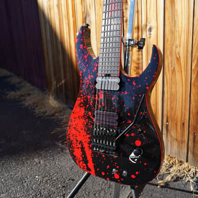 Schecter DIAMOND SERIES Sullivan King Banshee-7 FR-S Obsidian Blood 7-String Electric Guitar image 7