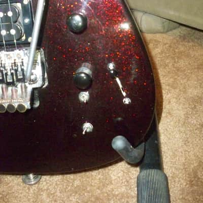 1989 USA Hamer Chaparral Sustainiac  HSH Metallic Purple Sparkle Original Case image 16