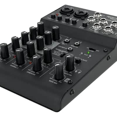 Rockville RockMix 4 Channel Mic/Instrument Pro Recording Mixer+USB Interface/EQ image 2
