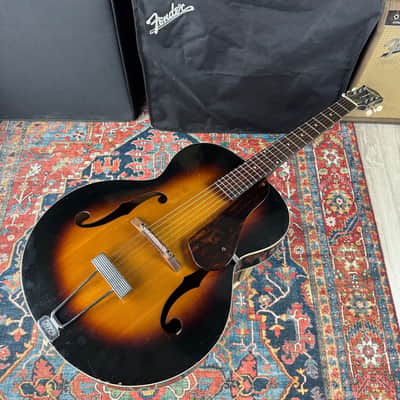 *Video* Gretsch New Yorker Archtop Acoustic Brazilian Fretboard - 1956 image 2