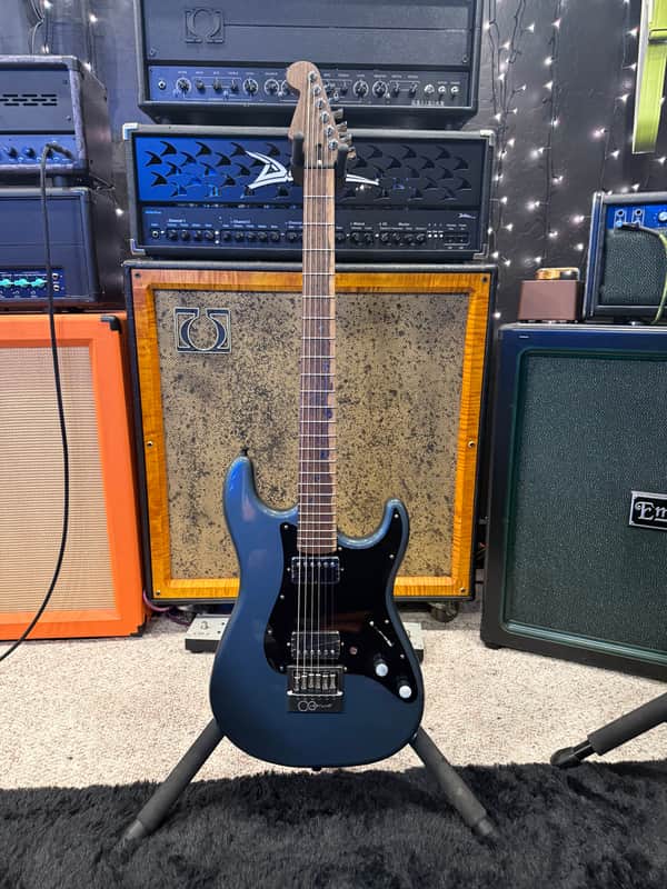 Warmoth Strat 2019/2022 - Charcoal Frost 28 5/8" Scale Wenge Neck, Bocote Fretboard - Evertune image 1