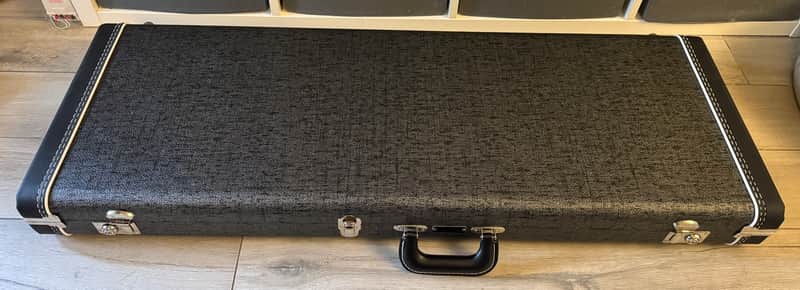 RARE Fender G&G Deluxe John Mayer Stratocaster Telecaster Grey Speckle Hard Case USA Strat American Vintage Tele Gray image 1