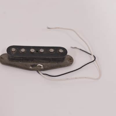 1977 Vintage Fender Stratocaster Pickup Gray-Bottom Flat-Pole Nonworking to Fix 1970's image 1