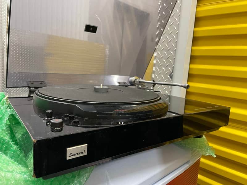 Sansui SR-929 direct-drive turntable 1976-1979 - Black image 1