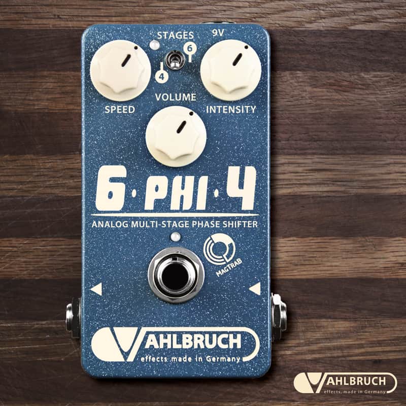 Vahlbruch "6-PHI-4" analog multi stage phaser pedal, MagTraB switching, NEW! made in Germany