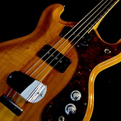 Mosrite MARK X, Model 502 JOE MAPHIS BASS 1967 Natural. Walnut Body. Spruce Top. Maple Neck. image 13