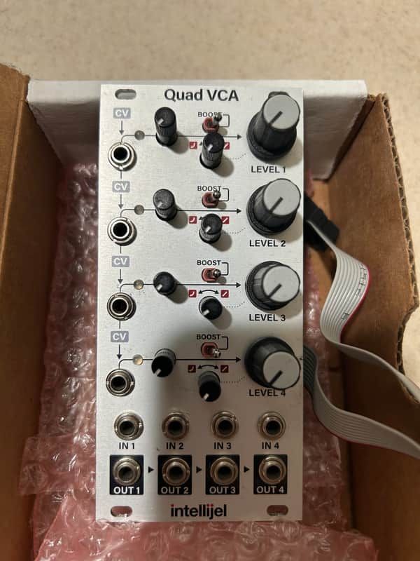 Intellijel Quad VCA Eurorack Synth Module 2017 - Present - White image 1