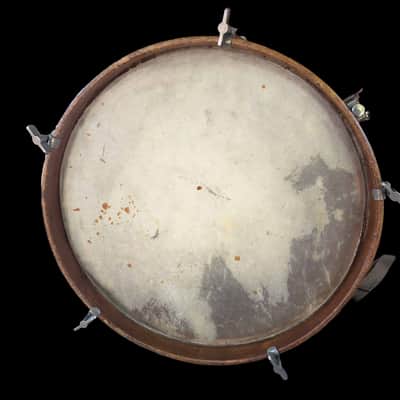 Thumb Rod Maple/Mahogany 12" Snare Drum Calf Heads Restored & Working image 6