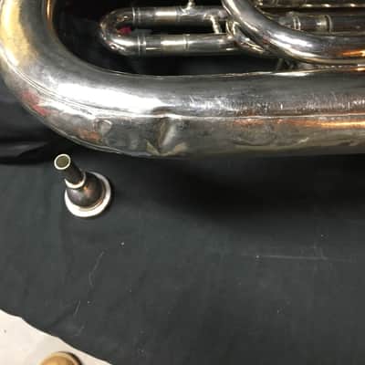 Mirafone Model 183 Tuba Eb 1960's Germany w/ Mouthpiece and Bag image 14