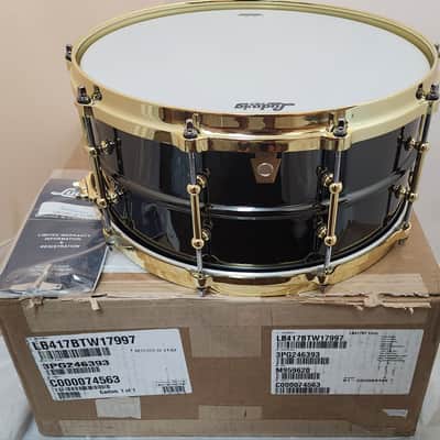 Ludwig *Pre-Order* LB417BT *Custom* 6.5x14" "Brass On Brass" Black Beauty 10-Lug Snare Drum | Made in the USA | NEW | Special Order | Authorized Dealer image 2